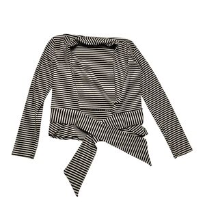 Tyche Women's Striped Black And White Cover Sweater Size Medium